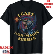 I Cast Non-Magic Missile Funny Wizard Parody Meme T-Shirt, Kid Adult Tee