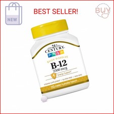 21st Century B 12 2500 mcg Sublingual Tablets, 110 Count