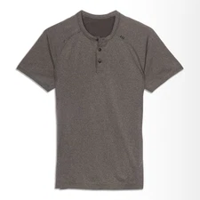 lululemon Men's Casual Short Sleeve Shirt Size S Grey