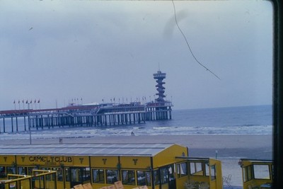 c1970's Kodachrome 35mm Slide Scheveningen Pier Netherlands Beach Resort Tower