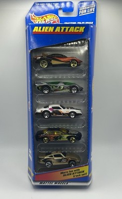 Hot Wheels Alien Attack 5 Pack (Porsche, Flashfire, Camaro Z28, Lexus & Power)