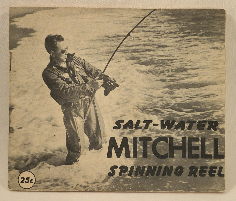 Vintage "Salt-Water MITCHELL Spinning Reel" Guide Booklet  Printed in France
