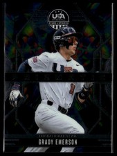 2026 Panini Stars & Stripes Prizm USA Baseball #3 Grady Emerson Prizmatic