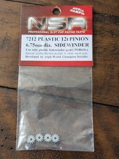 NSR 7212 Pinions 12t Sidewinder Plastic 6.75mm, 4/pk 1/32 Scale slot car part