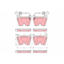 Satz Bremsbeläge Bremsklötze vorne für Audi A6 C5 4B2 4B5 R8 422 4S3 | 244633