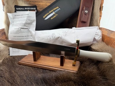 Randall 12 Raymond Thorp Bowie White Knife Leather Sheath Mint Paper & Pouch