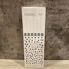 Reusable plastic drinking straws 13 inch 11 Count box of straws new- Read Ad