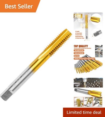 3/8 Inch UNC Thread Tap M2 HSS Right Hand Titanium Finish