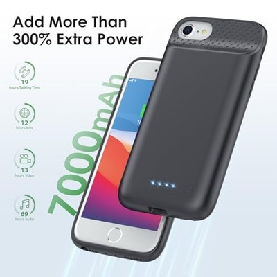 Battery Case for iPhone 8/7/6s/6/SE (2022/2020),[2025 Upgraded