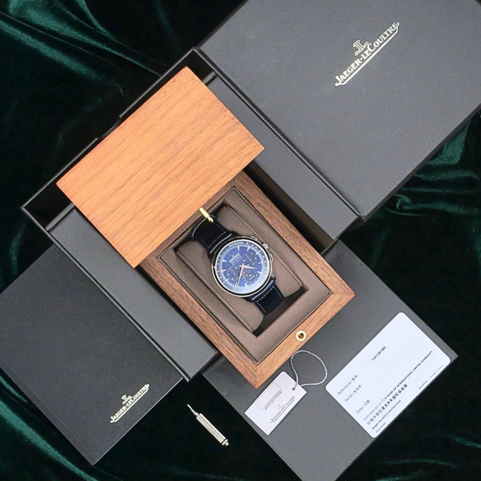 2025 Jaeger-LeCoultre Master Control Chronograph Calendar Blue Dial Q4138180