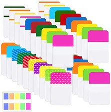 900 Pieces Tabs Sticky Index Tabs,Writable and Repositionable File Tabs Flags Co