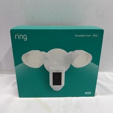 Ring Floodlight Cam Wired Plus Motion-Activated Camera 1080p White