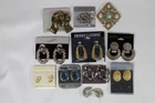 New Old Stock Vintage Earrings & Pins Costume Jewelry Lot of 11 Pieces