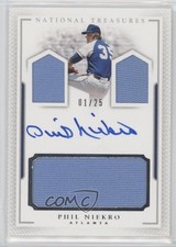 2016 Panini National Treasures 1/25 Phil Niekro #PCS-PN Auto HOF 12xz