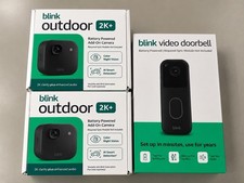 Blink Outdoor 4th Gen 2K 2 Cameras  3rd Gen Video DoorBell