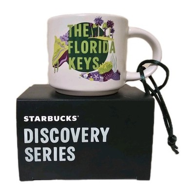 Starbucks Florida Keys Tiny Mug Espresso DISCOVERY SERIES  2 oz NEW Ornament NIB