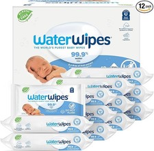 WaterWipes Original Baby Wipes, 99.9 Water, 3-In-1 Cleans, Cares, Protects, Uns