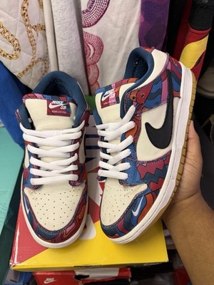 Nike Dunk Low Pro SB x Parra Abstract Art 2021 Size 10 Good Condition