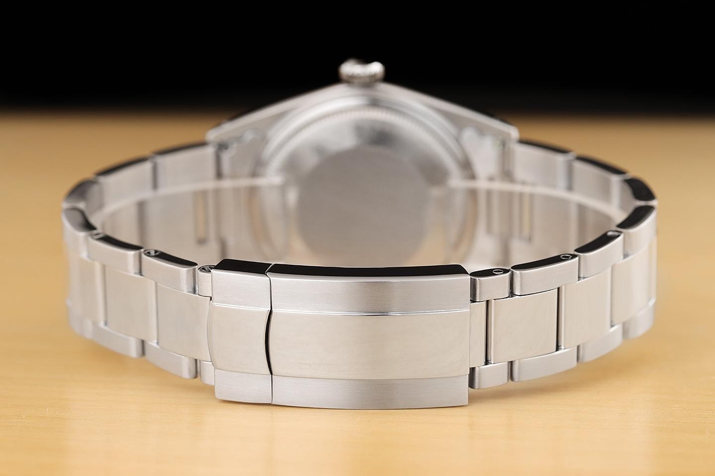 Rolex Uomo Datejust 16014 18K Oro Bianco Acciaio Cassa Bianca Orologio Oyster foto 6
