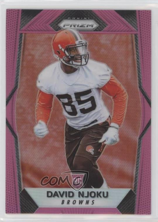 2017 Panini Prizm Rookies Pink Prizm David Njoku #201 Rookie RC 7fj