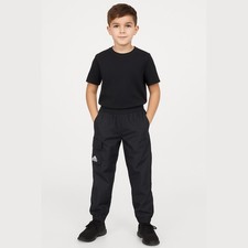 Adidas Boys Cargo Jogger Pants Black Youth Small 8 NWT Athletic