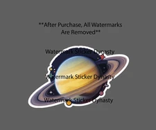 Saturn Sticker Waterproof Decal Planet Star Space Galaxy Milky Way Gift NEW