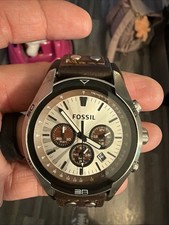 Reloj cronógrafo de cuarzo Fossil Coachman 45 mm para hombre CH2565 funcionando