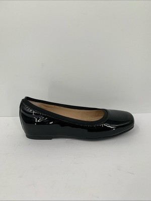 ABEO Cadence ballet flat black patent leather comfort footbed shoe women new 8