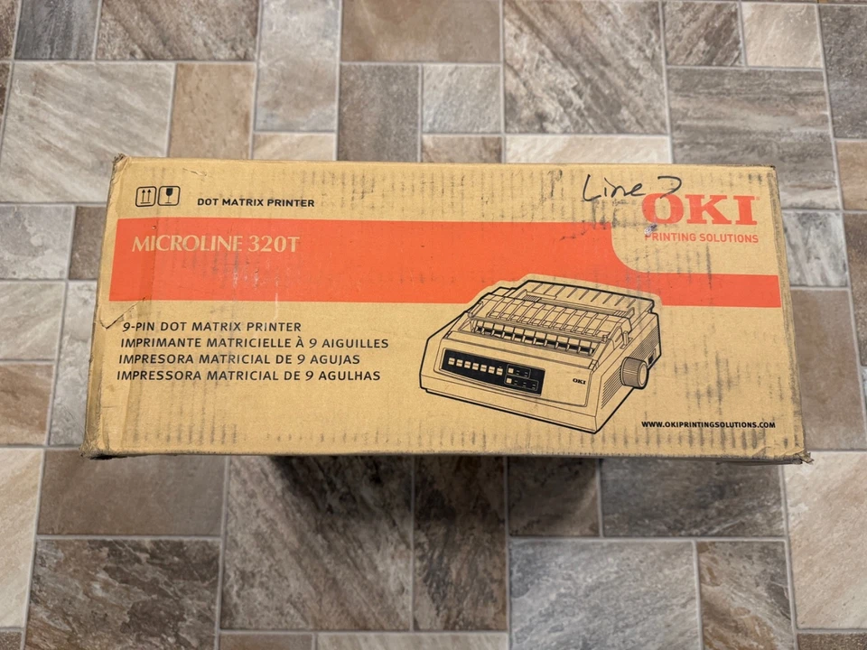 Okidata MICROLINE 320 (62411601) Turbo 9 Pin Dot Matrix Printer - White - Sealed - Image 3 of 4