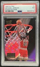 1993-94 Fleer Ultra Michael Jordan Inside Outside #4 Bulls PSA 7