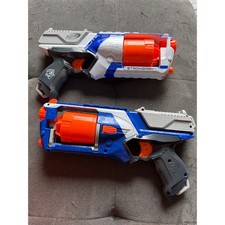 NERF N-Strike Elite Strongarm Blasters Lot of 2 Tested Working No Darts Hasbro