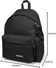 Zaino Eastpak 24L nero ideale scuola viaggio tempo libero colore nero