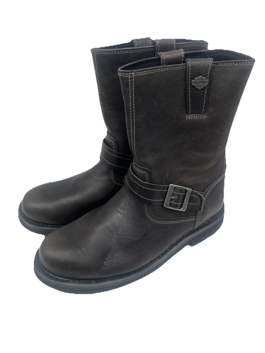 Harley Davidson Engineer D93849 Leather Motorcycle Boots Mens SZ