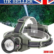 Super Bright Head Torch Headlight LED USB Rechargeable Headlamp Camping Fishing