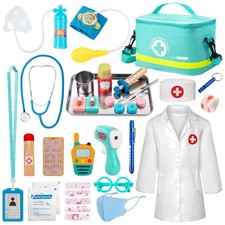 Interactive Doctor Kit for Toddlers, 34 Pcs Pretend Play