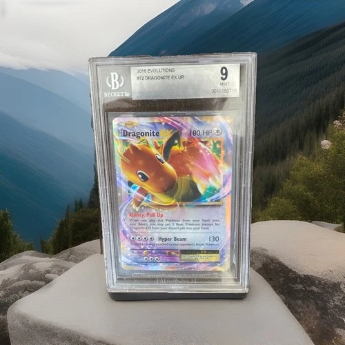 2016 Pokemon XY Evolutions Dragonite EX Holo 72/108 BGS 9