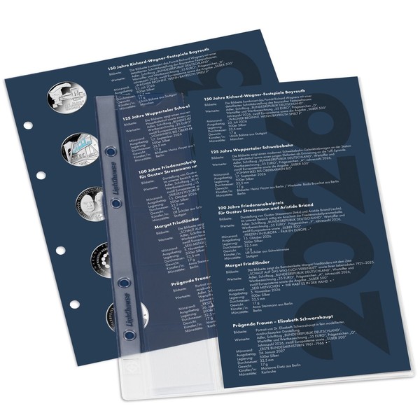 "Leuchtturm Nachtrag 2026 FüR Vordruckalbum \"Dt. 35-Euro-GedenkmüNzen\" 374369 Neu"-image