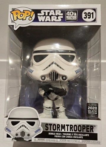 🔥 JUMBO Funko Pop! #391 Star Wars Stormtrooper 10" 2020 Galactic Con NO TARIFFS