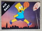 1990 Broder Bart Simpson "Air Bart" Michael Jordan Promo Card The Simpsons