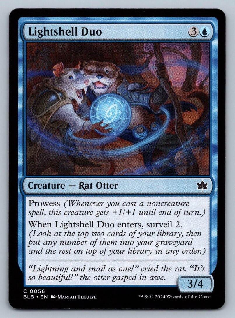 Lightshell Duo #56 Bloomburrow Magic: The Gathering MTG - NM