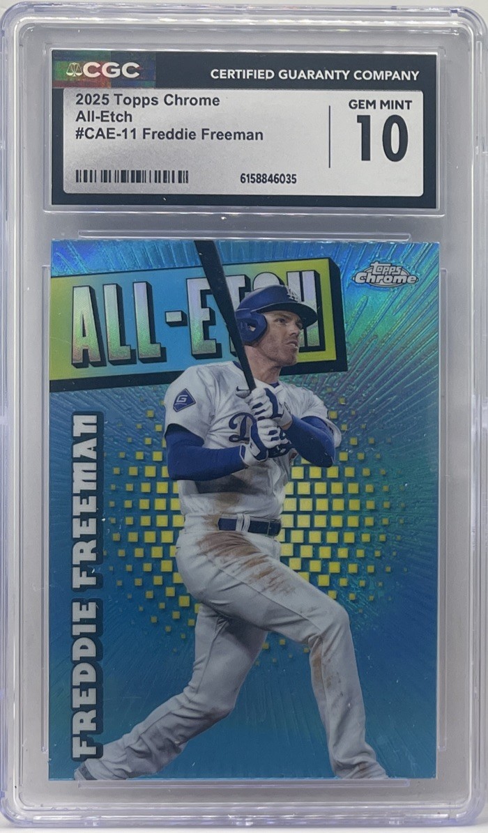 2025 Topps Chrome Freddie Freeman #CAE-11 ALL-ETCH CGC 10 Los Angeles Dodgers