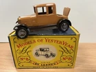 Matchbox Lesney Models Of Yesteryear 1926 Bullnose Morris Cowley Y-8 Boxed