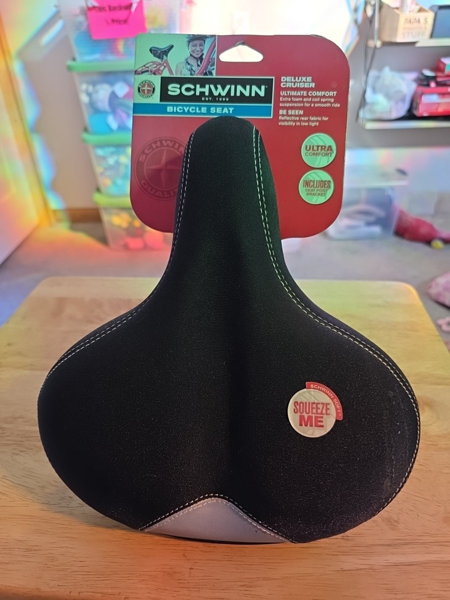 Schwinn Bike Seat Foam Comfort Breeze Extra Wide Saddle Cruise Fit