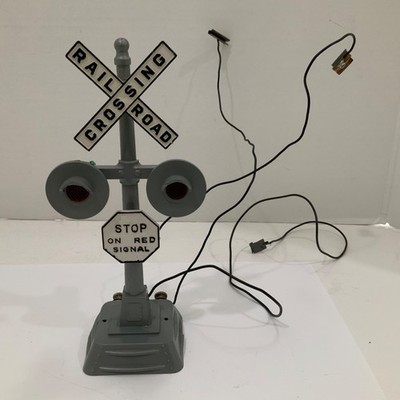 VTG Marx O/O-27  #421 Twin Light Crossing Glasher Toy Train Original Box Untest
