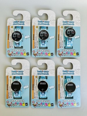 LOT OF 6 | Hello Kitty And Friends LED Watch Round Light Blue Strap