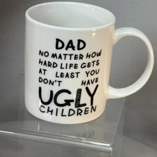 Dad No Matter How Hard Life Gets Coffee Tea Ceramic Mug Office Work Cup Gift