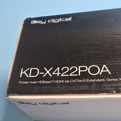 Key Digital KD-X422POA Power over HDMI Audio CAT5e/6 Extender (Tx/Rx) Set