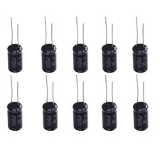 LIZIFEQZ 10Pcs 25V 1000uF Electrolytic Capacitor, 10x17mm Aluminum 25V1000uF