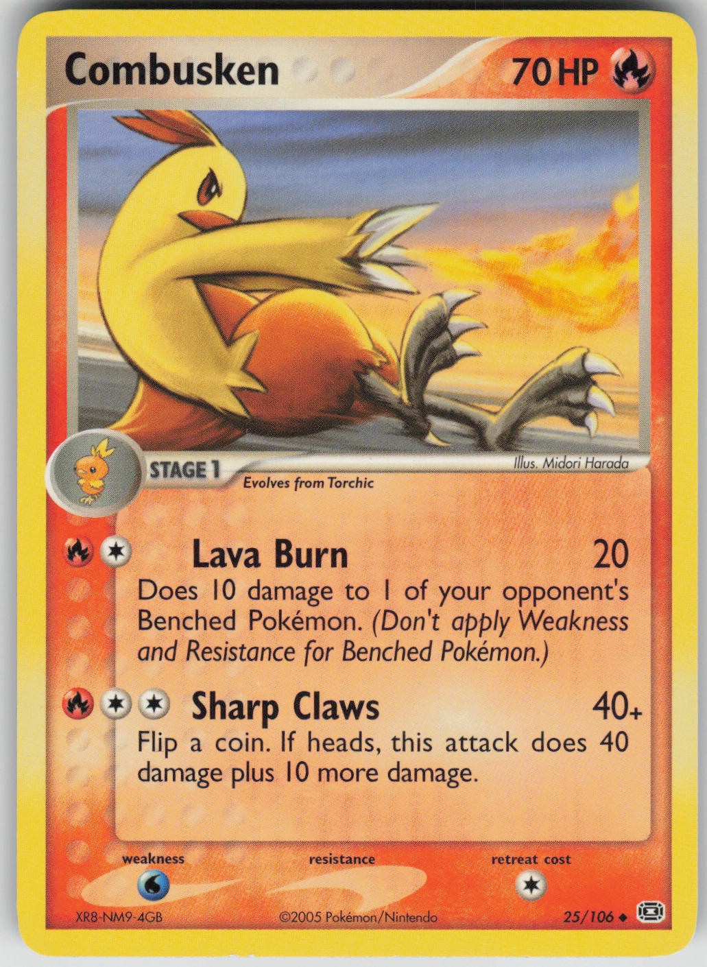 Pokemon TCG Combusken Uncommon Emerald 25/106