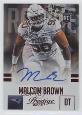 2015 Panini Prestige Rookie Extra Points Red Signatures Malcom Brown Auto 0o9